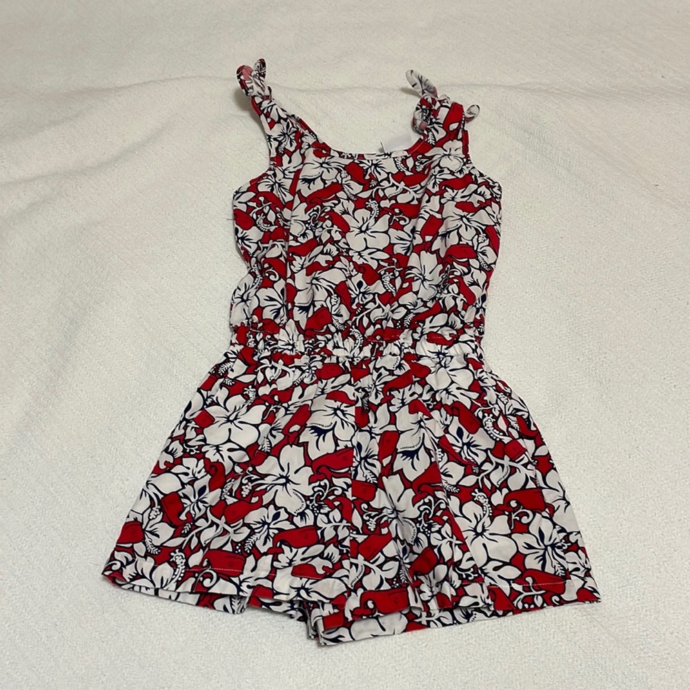 XS 4/5 Kids Vineyard Vines for Target whale romper with pockets - EUC!